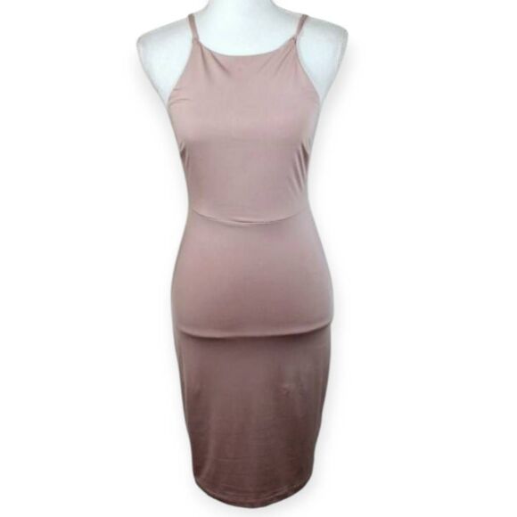 FOREVER 21 BLUSH BODYCON DRESS SZ.M EUC - Picture 1 of 4